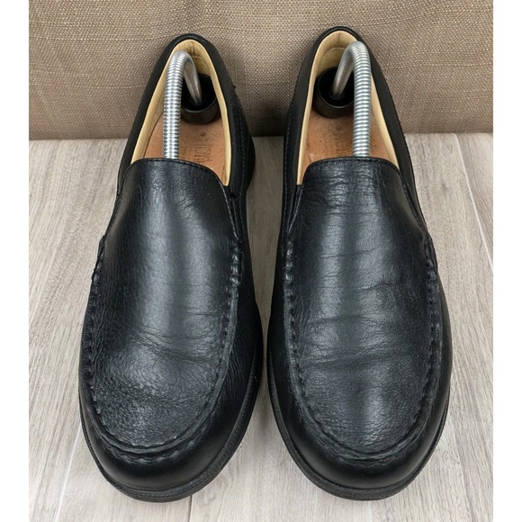 samuel hubbard Other - Samuel Hubbard Blue Skies Black Pebble Leather Slip On Loafers Shoes Mens 9
